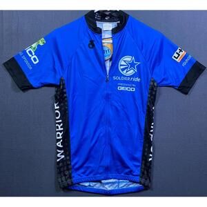 NEW Champsys Cycling Jersey Women's S Blue Soldier Ride Wounded Warrior Project
